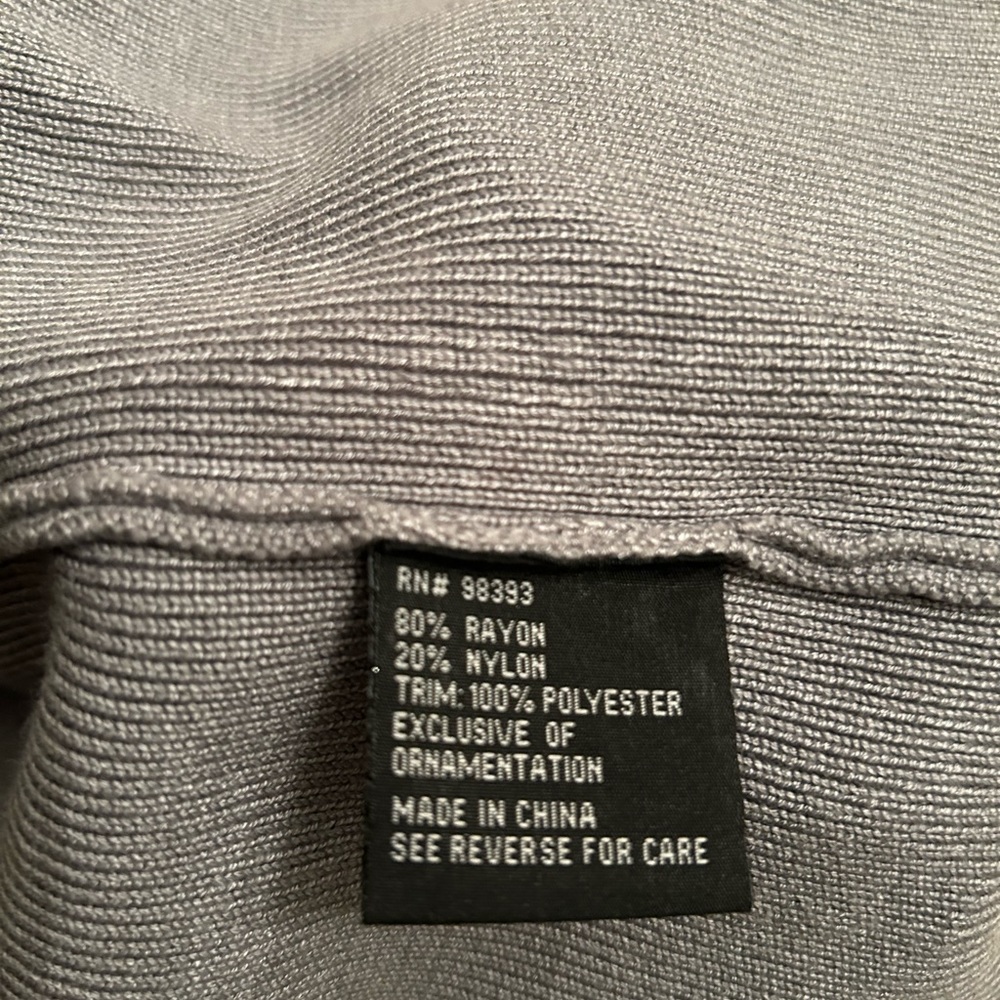 Gray Sweater Zipper Jacket 3X - Picture 11 of 11